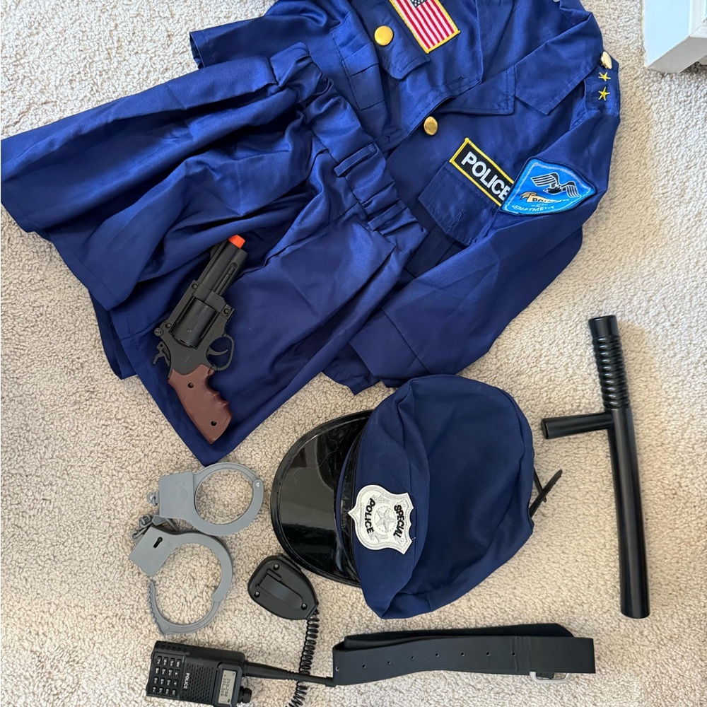 Kids Police Officer Costume - Blue